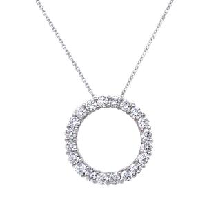 White gold and diamond pendant