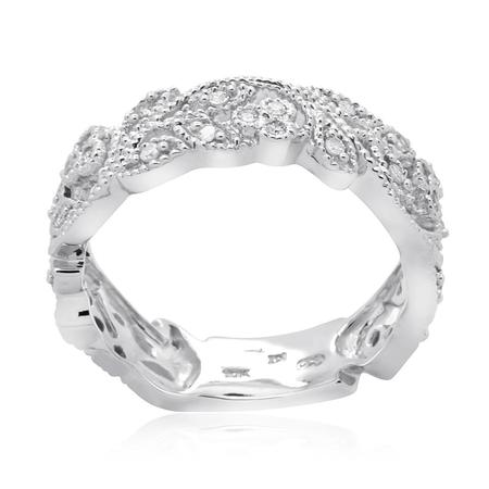 White gold diamond wedding band