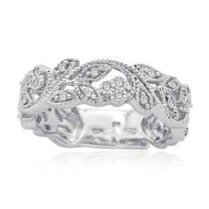 White gold diamond wedding band