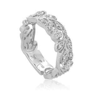 White gold diamond wedding band