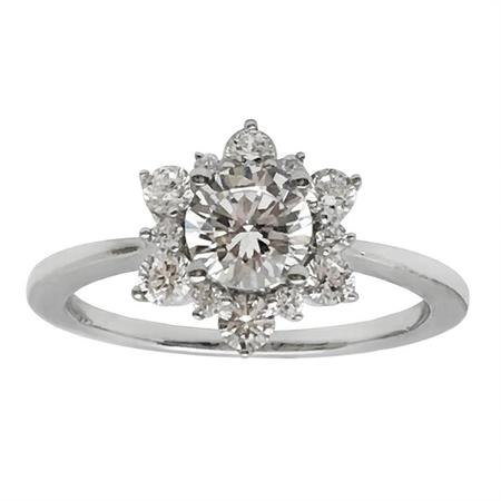 White Gold Diamond Engagement Ring